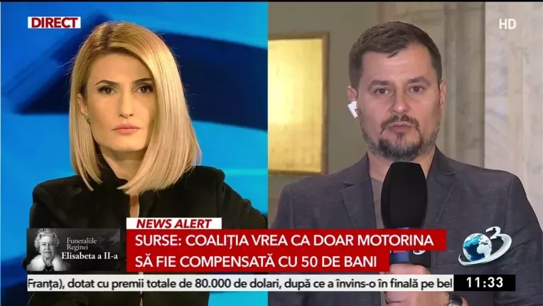 Coalitia vrea ca doar motorina sa fie compensata cu 50 de bani