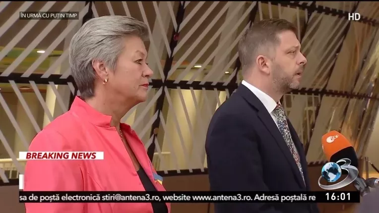 Comisarul european Ylva Johansson: Romania si Bulgaria nu au fost admise inca in Spatiul Schengen