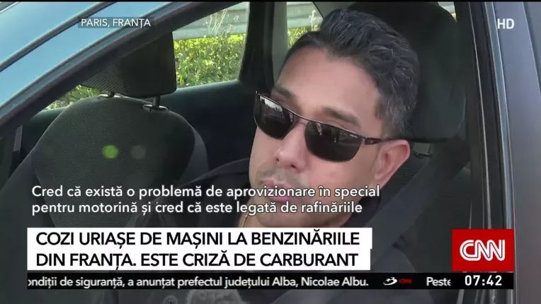 Cozi uriase pentru combustibil, in Franta. Una din cinci benzinarii a ramas fara carburant