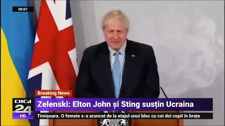 Cum l-a facut Volodimir Zelenski sa rada pe Boris Johnson in timp ce se adresa parlamentului