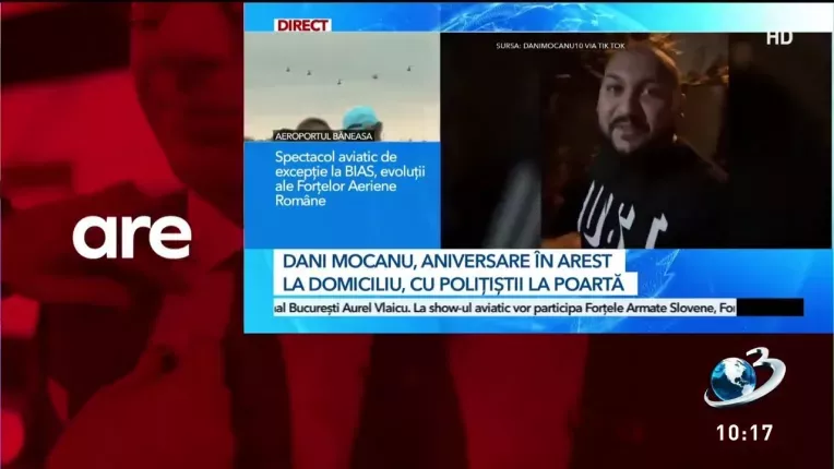 Dani Mocanu, aniversare in arest la domiciliu, cu politistii la poarta