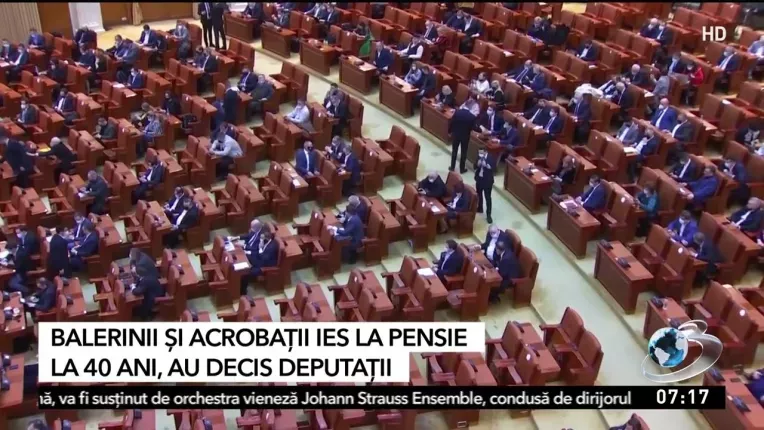 Deputatii au decis: Balerinii si acrobatii ies la pensie la 40 de ani