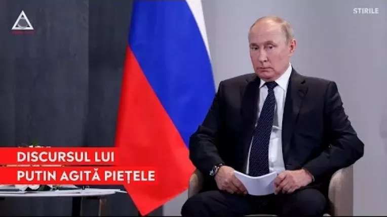 Discursul lui Putin agita pietele. Rubla s-a depreciat