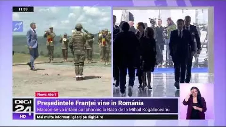 Emmanuel Macron vine in Romania. Se va intalni cu militarii francezi de la Baza Kogalniceanu