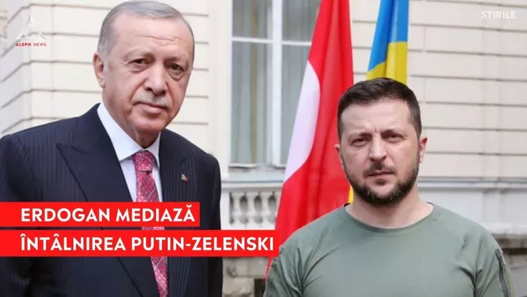 Erdogan mediaza intalnirea dintre Putin si Zelenski