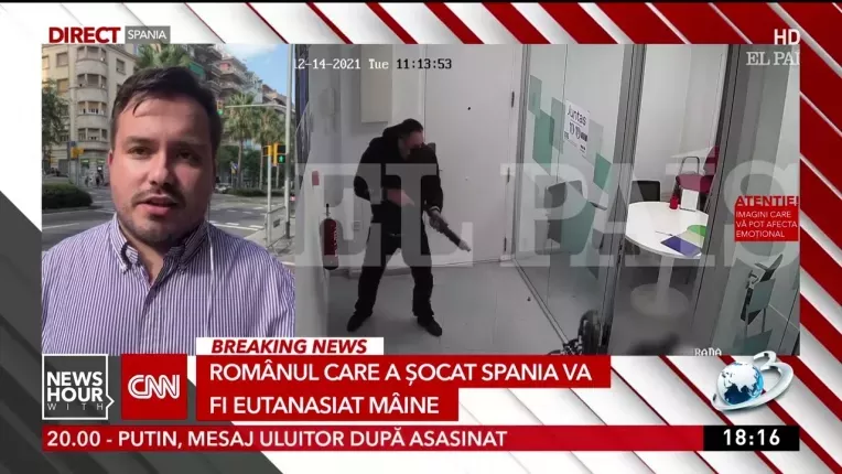 Eugen Sabau, romanul care si-a impuscat mai multi colegi in Spania, va fi eutanasiat