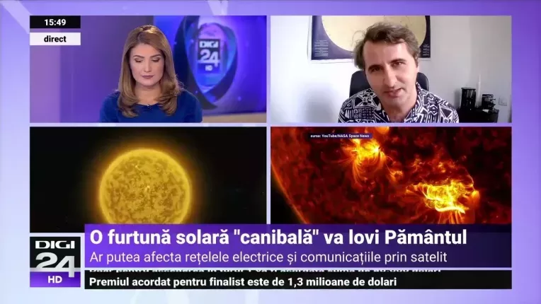 Explozii solare "canibale" lovesc Pamantul. Fenomenul poate afecta retele electrice