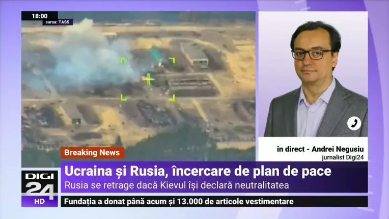 Financial Times: Rusia si Ucraina au redactat un tratat de pace pentru incheierea razboiului