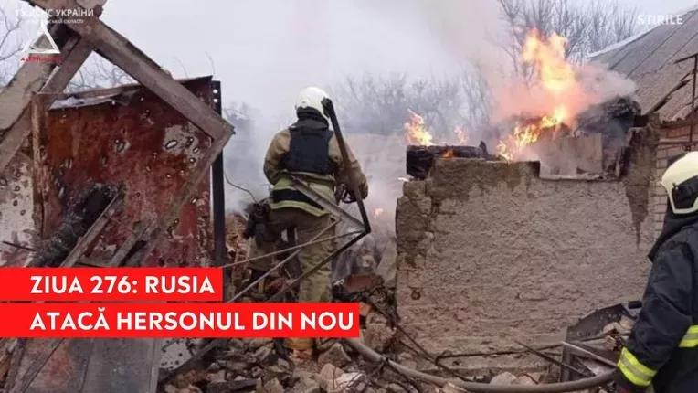 Fortele ruse au reluat bombardamentele asupra Hersonului