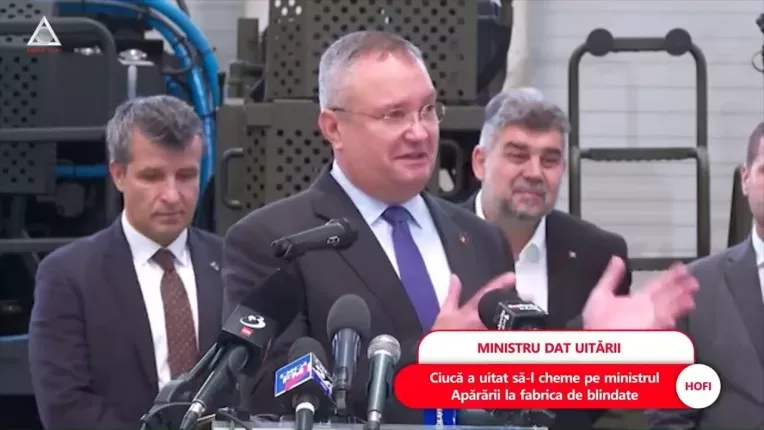 Gafa colosala: Ciuca si Ciolacu l-au uitat acasa pe ministrul Apararii