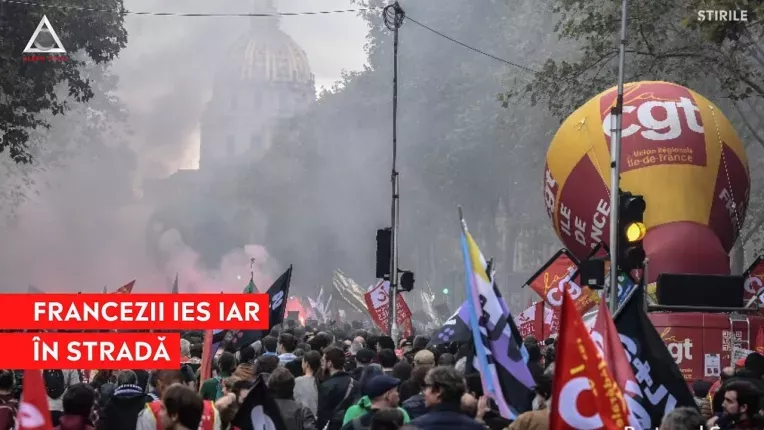 Grevistii protesteaza din nou pe strazile din Franta