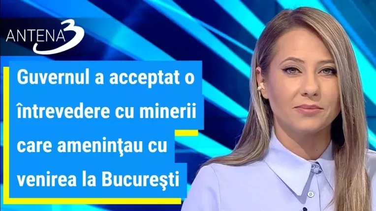 Guvernul a acceptat o intrevedere cu minerii care amenintau cu venirea la Bucuresti