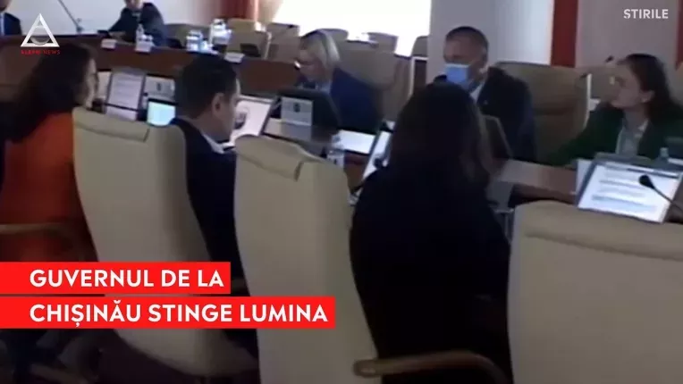 Guvernul Republicii Moldova s-a reunit pe intuneric