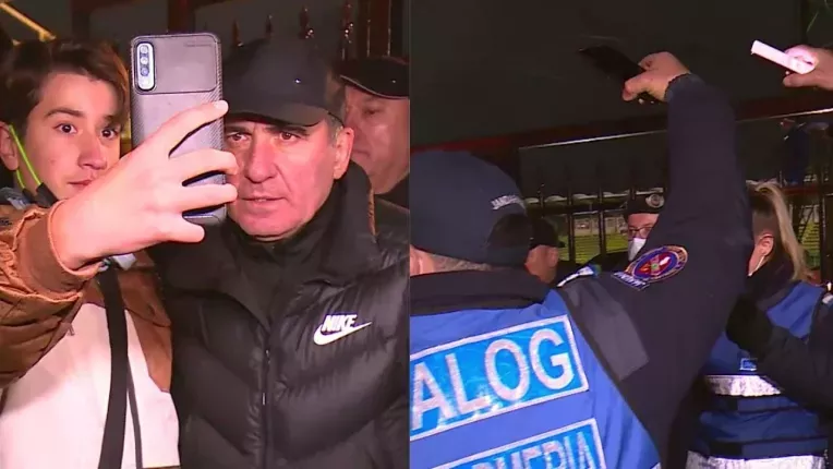 Hagi, asaltat de zeci de copii la Mioveni. Jandarmii au facut lumina cu telefoanele