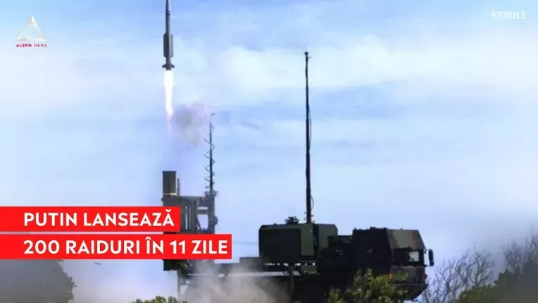 In 11 zile, Rusia a lansat peste 200 de raiduri asupra Ucrainei