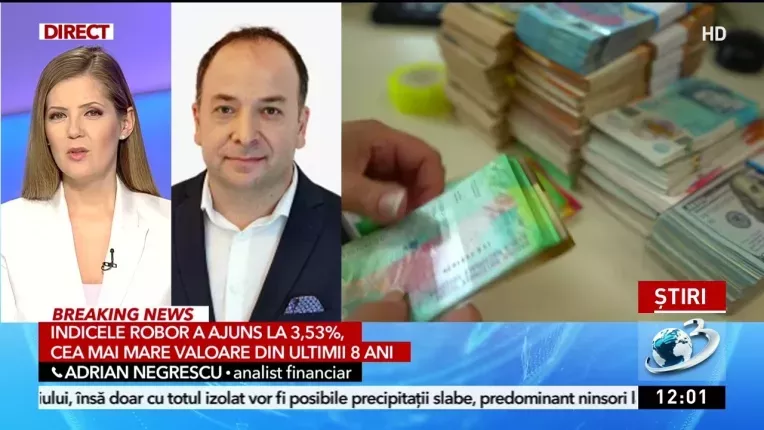 Indicele ROBOR a ajuns la cea mai mare valoare din ultimii opt ani