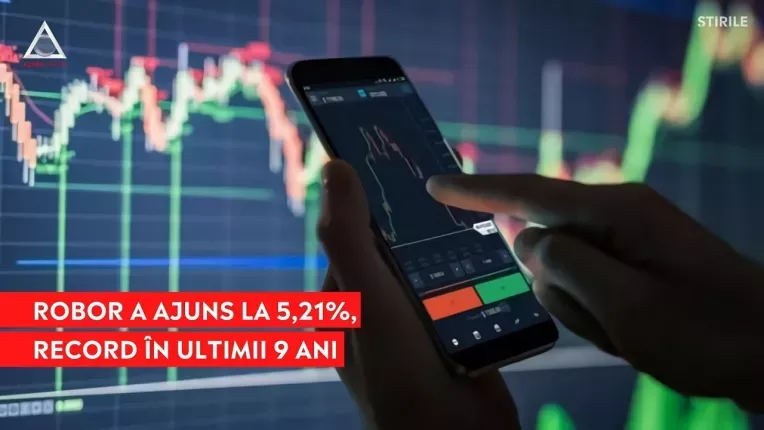 Indicele ROBOR a atins astazi cel mai inalt nivel din ultimii 9 ani