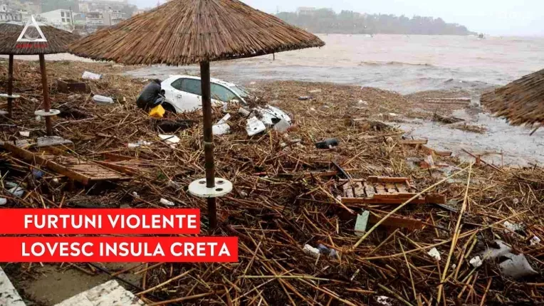 Insula Creta a fost devastata de furtuni in acest weekend