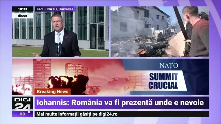 Iohannis, la Summitul NATO: Agresorul e Rusia si noi trebuie sa construim o aparare foarte solida