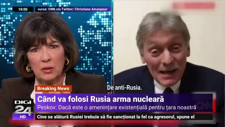 Kremlin: Rusia va folosi arma nucleara doar daca existenta sa va fi amenintata