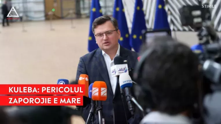 Kuleba vorbeste despre pericolul de la centrala Zaporojie