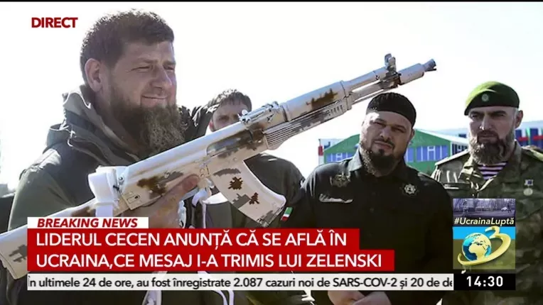 Liderul cecen, Ramzan Kadirov, amenintare pentru Zlelenski