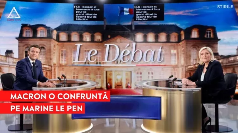 Macron a atacat-o dur pe Marine Le Pen