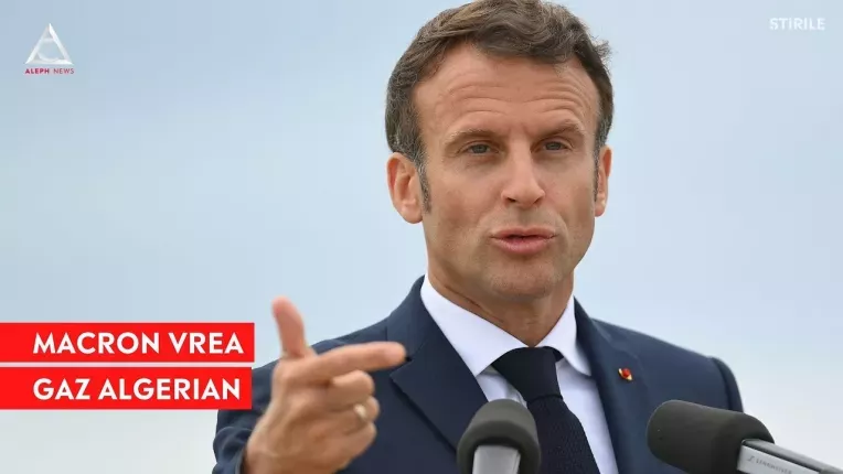 Macron planuieste sa inlocuiasca gazul rusesc cu cel algerian