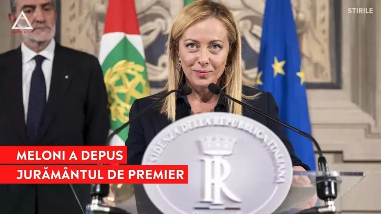 Meloni a depus juramantul de premier