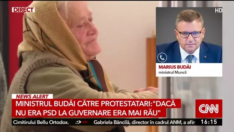 Ministrul Budai catre protestatari: Daca nu era PSD la guvernare era mult mai rau