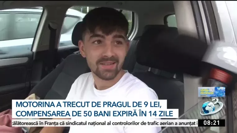 Motorina a trecut de pragul de 9 lei, iar compensarea de 50 de bani expira la sfarsitul lunii