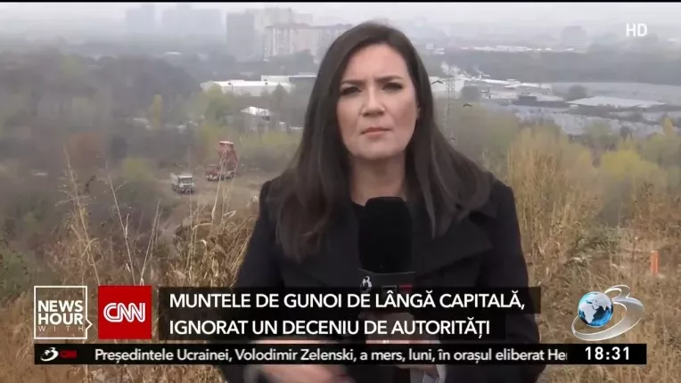 Munte de gunoaie cu o inaltime de 20 de metri, langa Bucuresti. Garda de Mediu a facut descoperira abia anul trecut