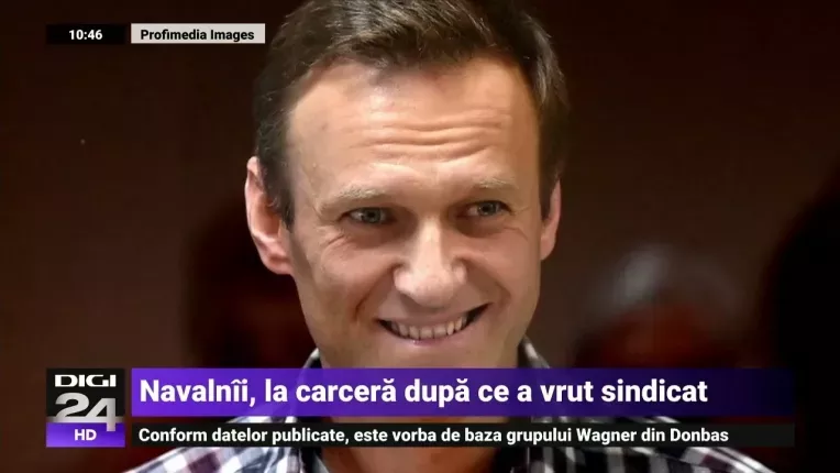 Navalnii spune ca a fost bagat la izolare pentru ca si-a descheiat un nasture la uniforma de detinut