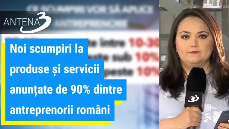 Noi scumpiri la produse si servicii anuntate de 90% dintre antreprenorii romani. 