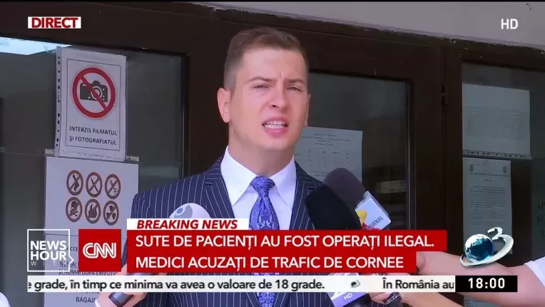 O clinica oftalmologica din Bucuresti, acuzata de importuri si transplanturi ilegale de cornee
