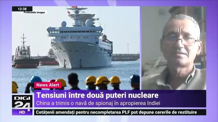 O nava "spion" chineza a intrat in portul din Sri Lanka, alimentand disputele dintre China si India