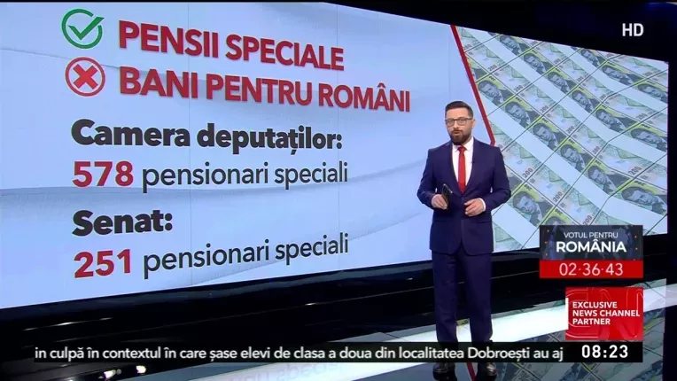 Parlamentul aloca peste 50 de milioane de lei pentru pensii speciale, in 2023