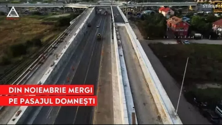Pasajul Domnesti va fi inaugurat pe 15 noiembrie, dupa 4 ani de lucrari