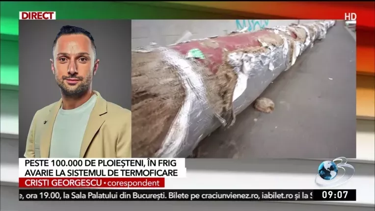 Peste 100.000 de ploiesteni in frig. Avarie la sistemul de termoficare