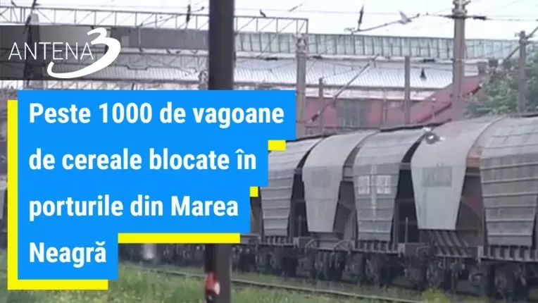 Peste 1000 de vagoane de cereale blocate in porturile din Marea Neagra