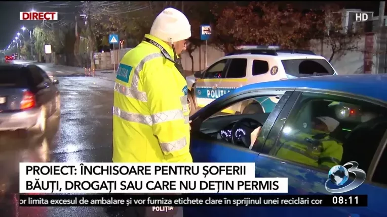 Proiect: Inchisoare pentru soferii bauti, drogati sau care nu detin permis