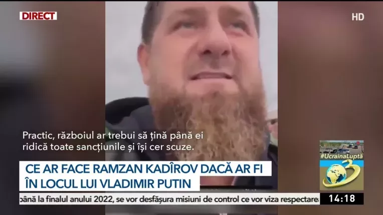 Ramzan Kadirov, liderul cecen, se viseaza sef peste intreaga Europa. Ce ar face daca ar fi in locul lui Vladimir Putin