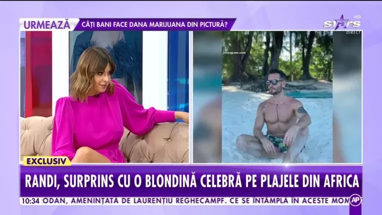Randi, surprins cu o blondina celebra pe plajele din Africa