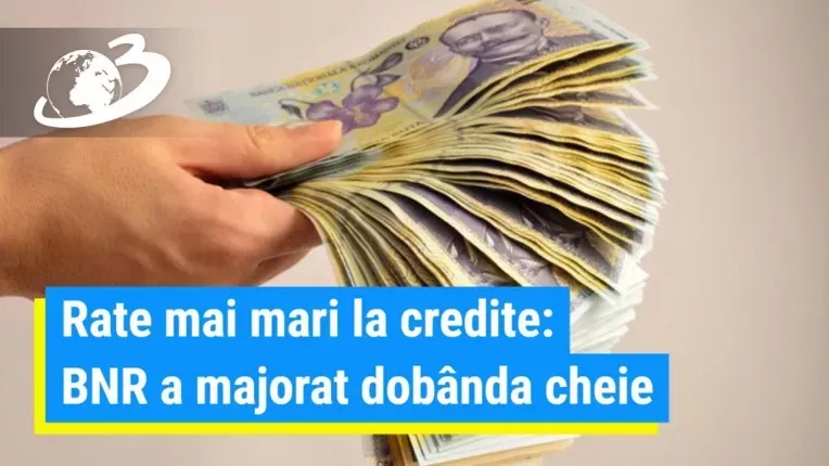 Rate mai mari la credite: BNR a majorat dobanda cheie de la 1,75 la 2% pe an