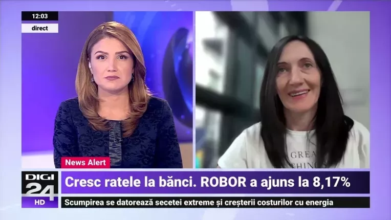 ROBOR isi continua cresterea si a depasit maximul ultimilor 12 ani atins in luna august