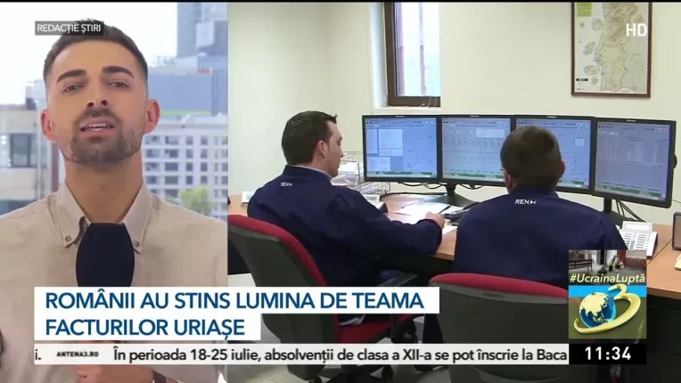 Romanii au stins lumina de teama facturilor uriase. Consumul national de curent a scazut cu 5,2%