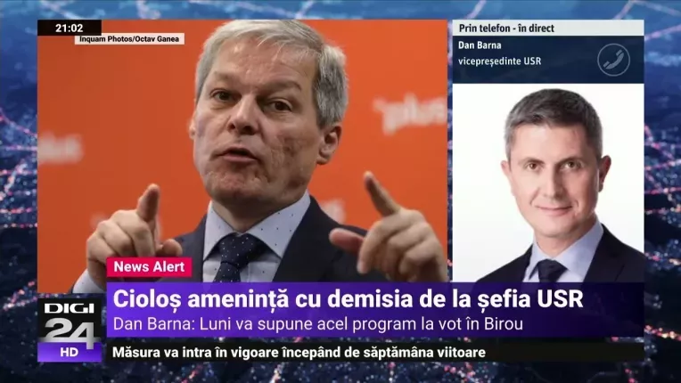 Ruptura in USR. Ciolos ameninta cu demisia. Barna il acuza de "aroganta"