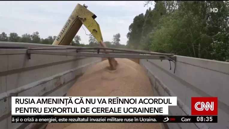 Rusia ameninta ca va renunta la reinnoirea acordului privind exportul de cereale prin Marea Neagra