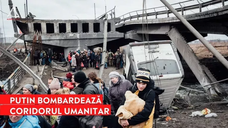 Rusia nu a oprit bombardea in timpul evacuarii civililor din Ucraina