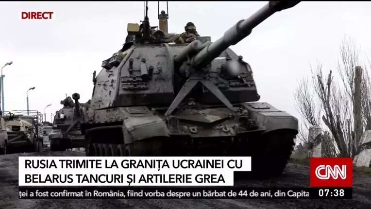 Rusia trimite la granita Ucrainei cu Belarus tancuri si artilerie grea